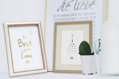 Fotorahmen und kleine Bilderrahmen