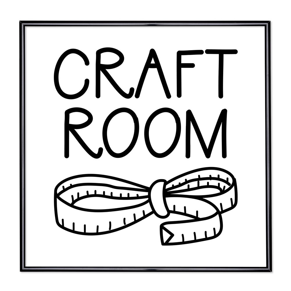 Bilderrahmen mit Spruch - Craft Room 